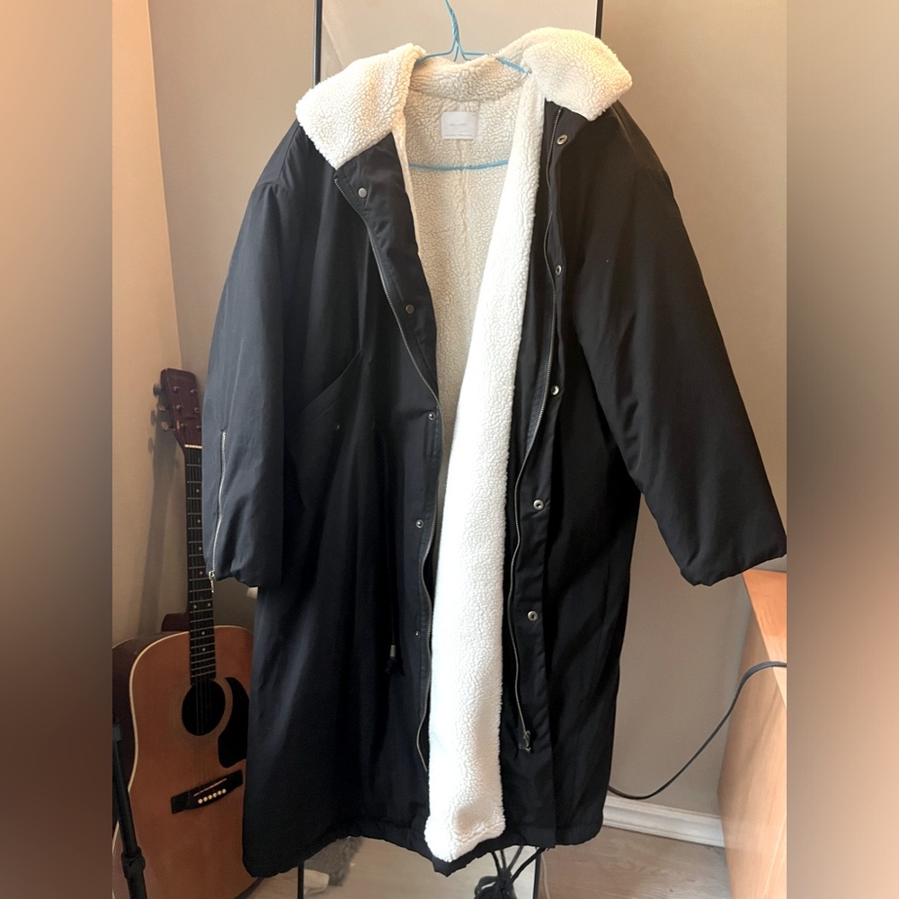 Oak Fort maxi coat navy